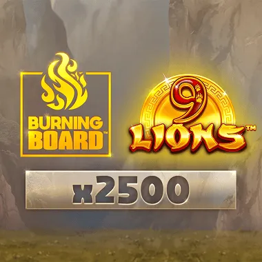 9 Lions Burning Board game tile